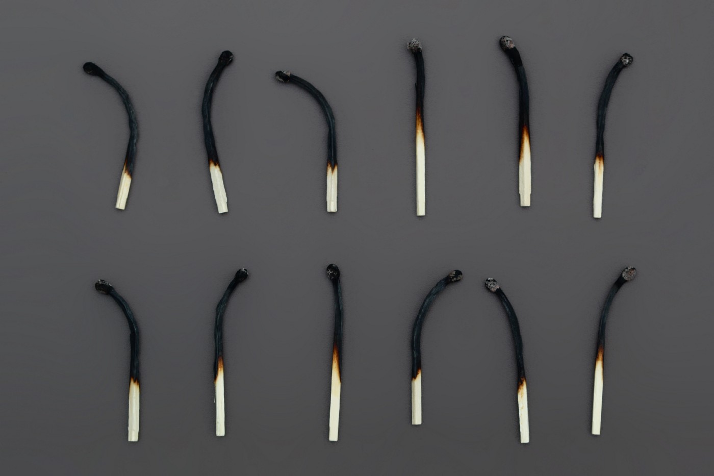 Burned matches